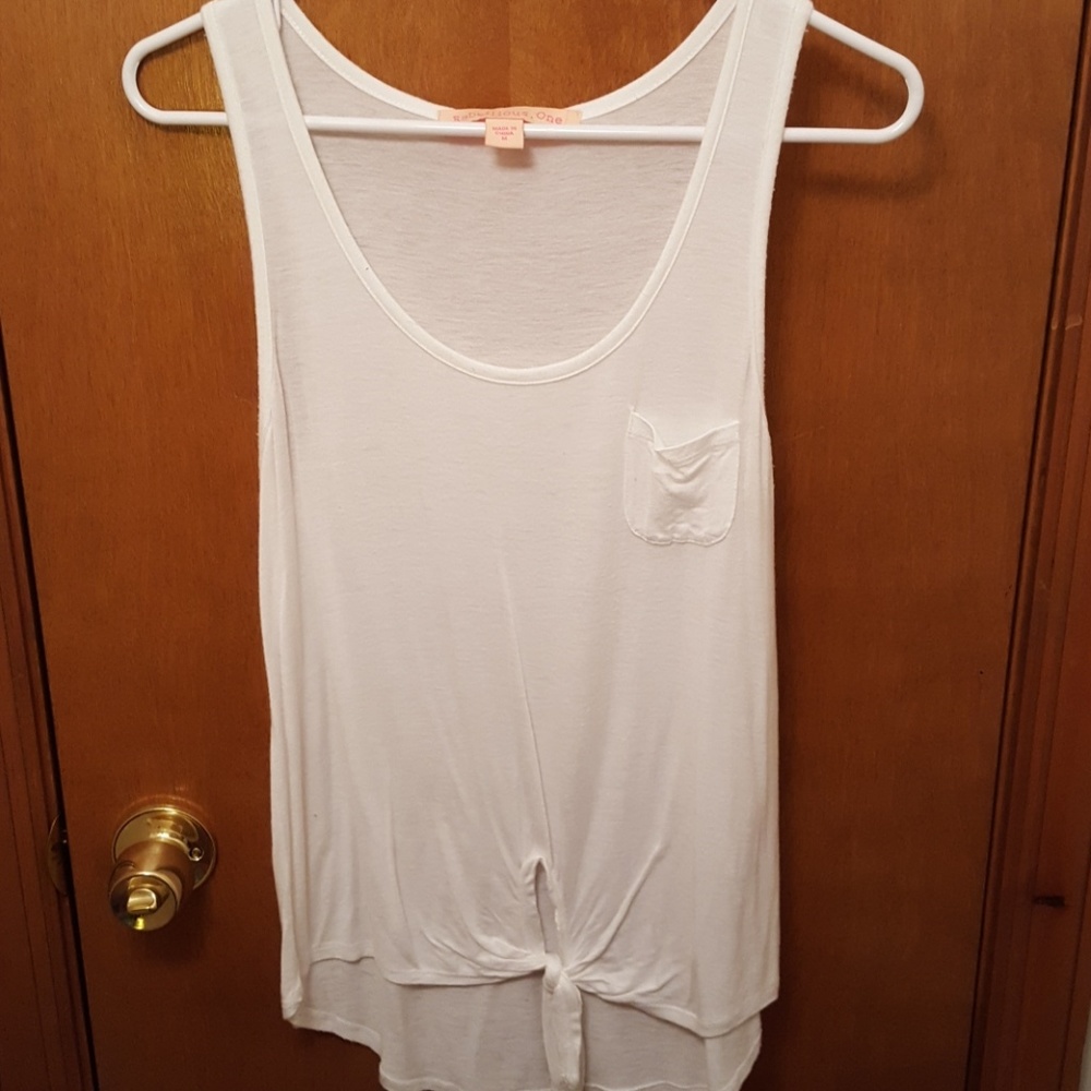 White tie tank